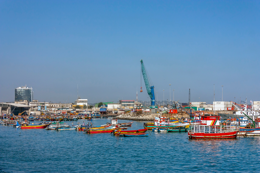 Port of San Antonio in Chile